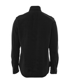 Heren overhemd lange mouw zwart