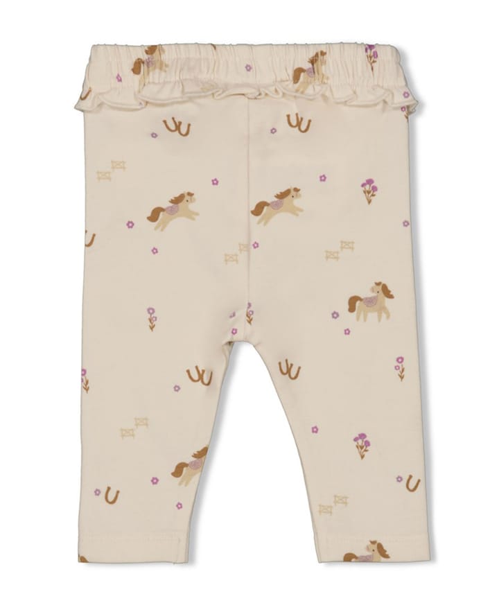 Legging AOP meisjes broek ecru