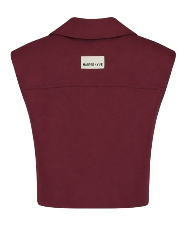Dames gilet bordeaux