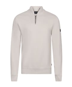 Heren trui met rits beige