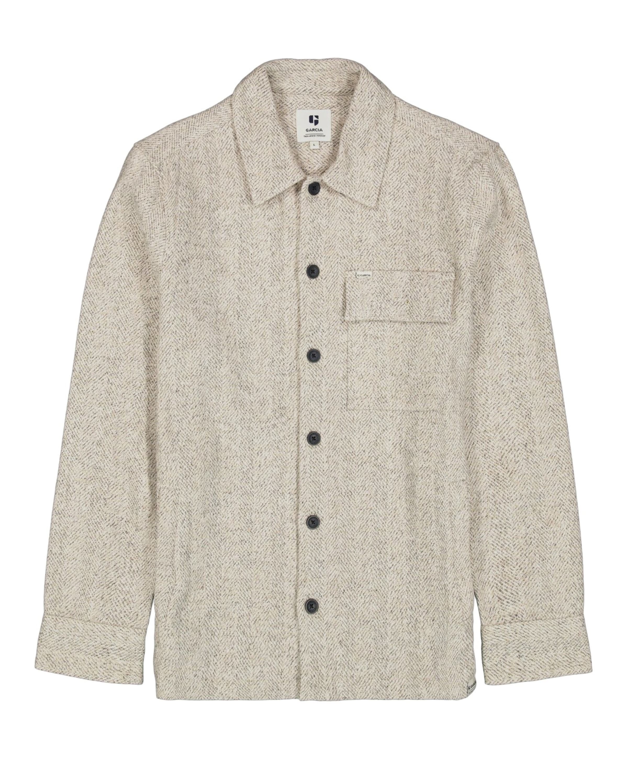 Heren overshirt beige