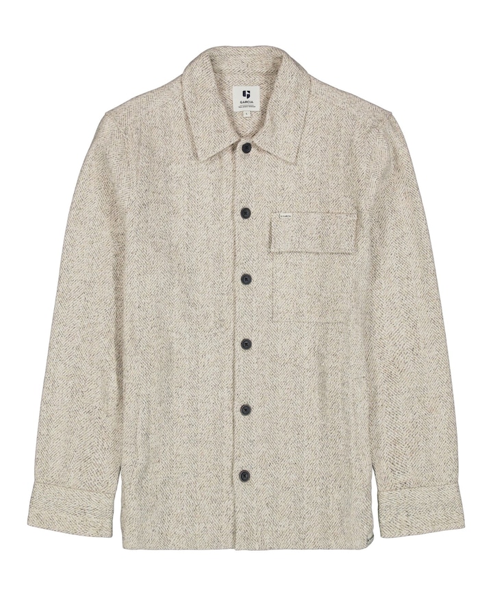 Heren overshirt beige