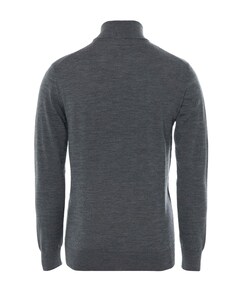 Heren trui met rits grijs