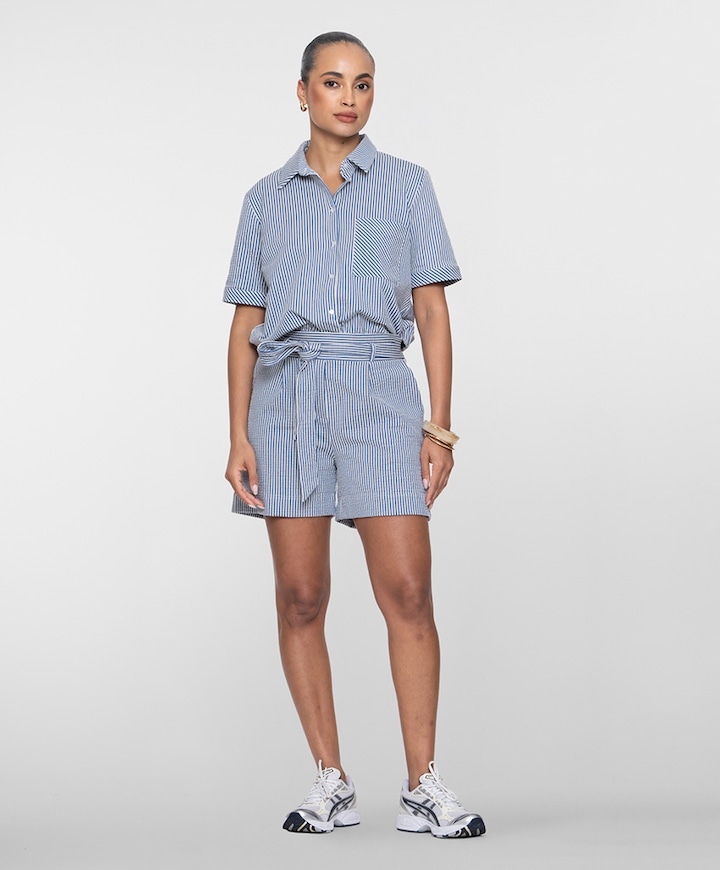 short dames korte broek blauw