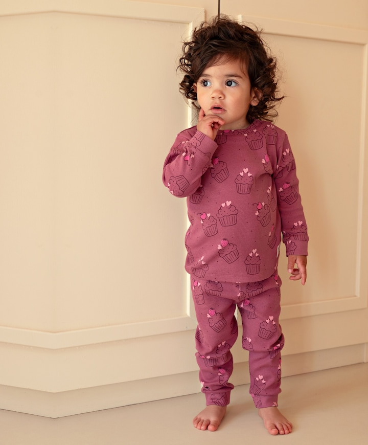 Meisjes pyjamaset paars