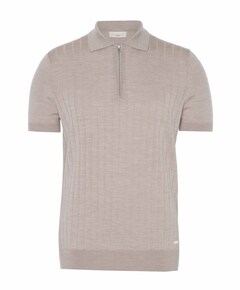 Heren polo beige