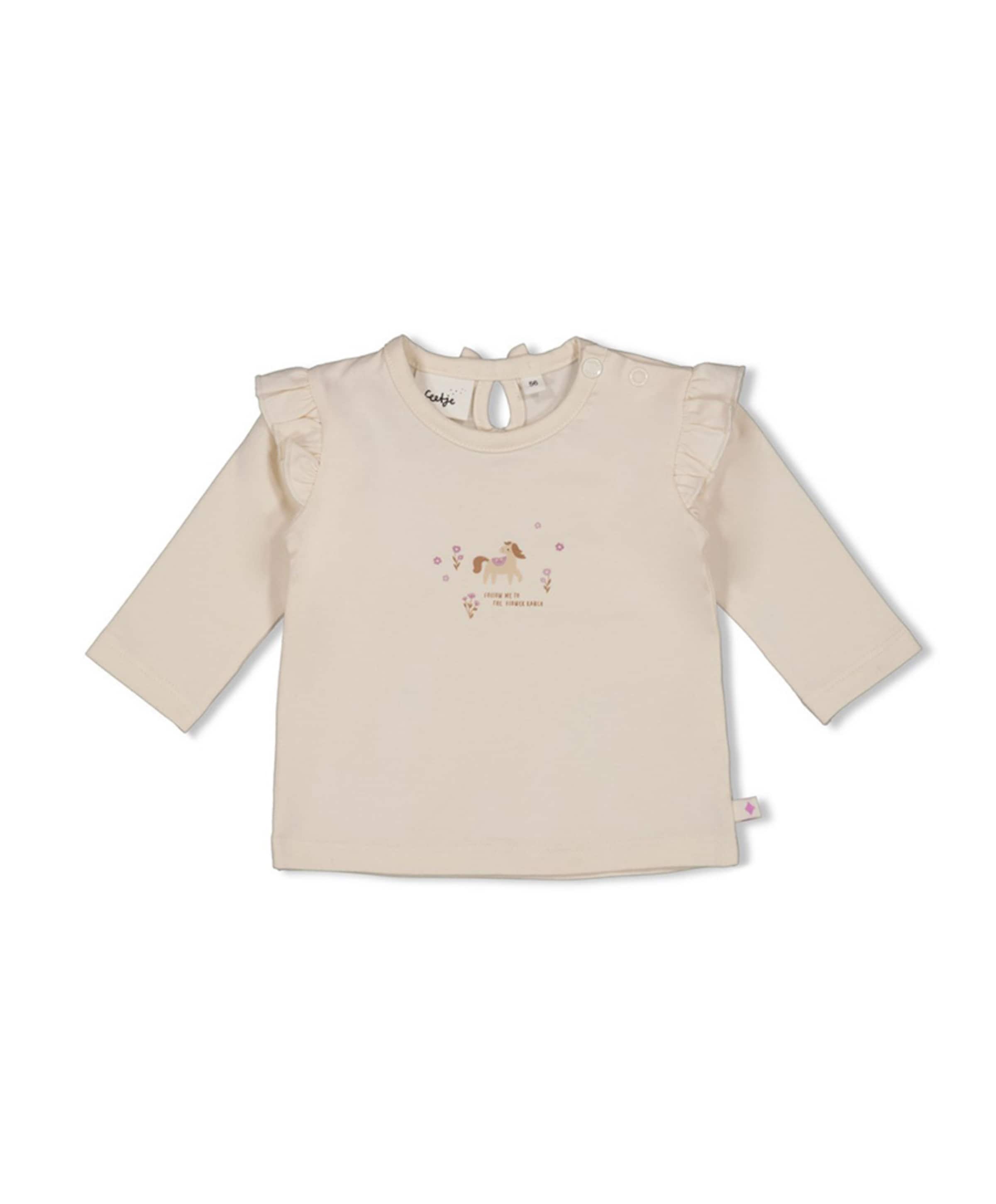 Meisjes longsleeve ecru