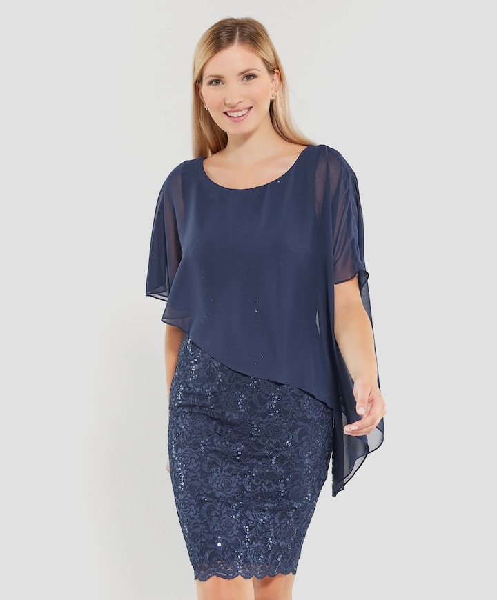 Dames jurk blauw