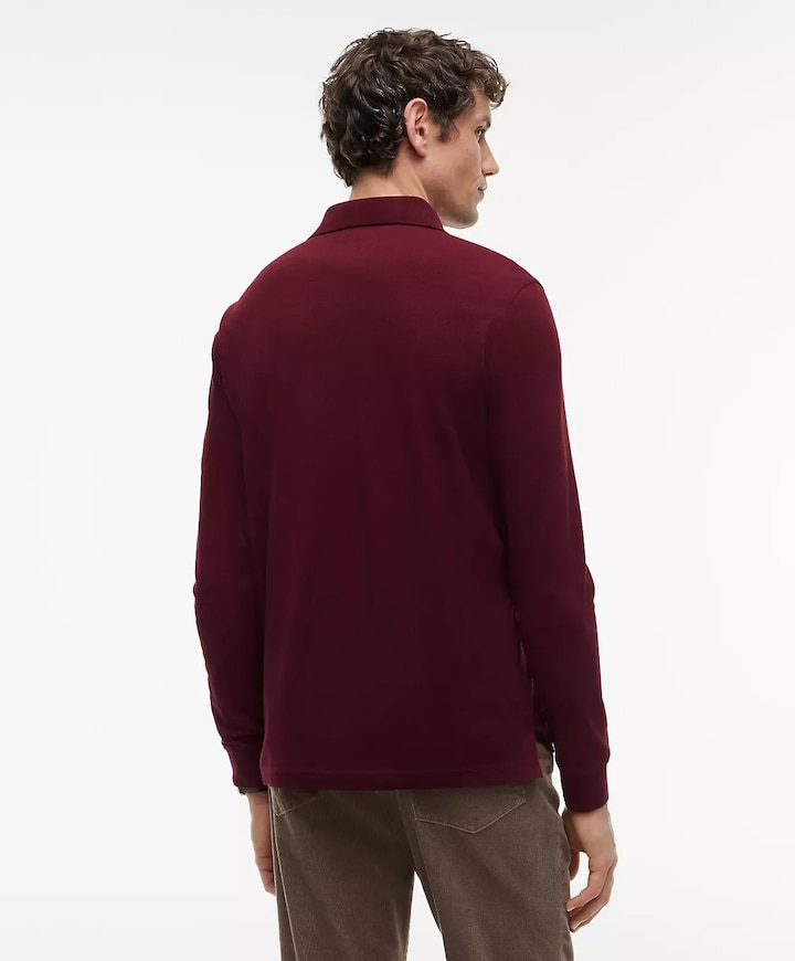Heren polo bordeaux