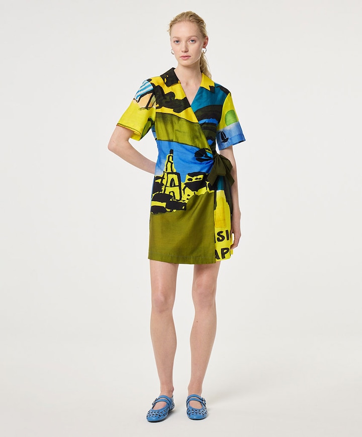 Dames jurk multicolor