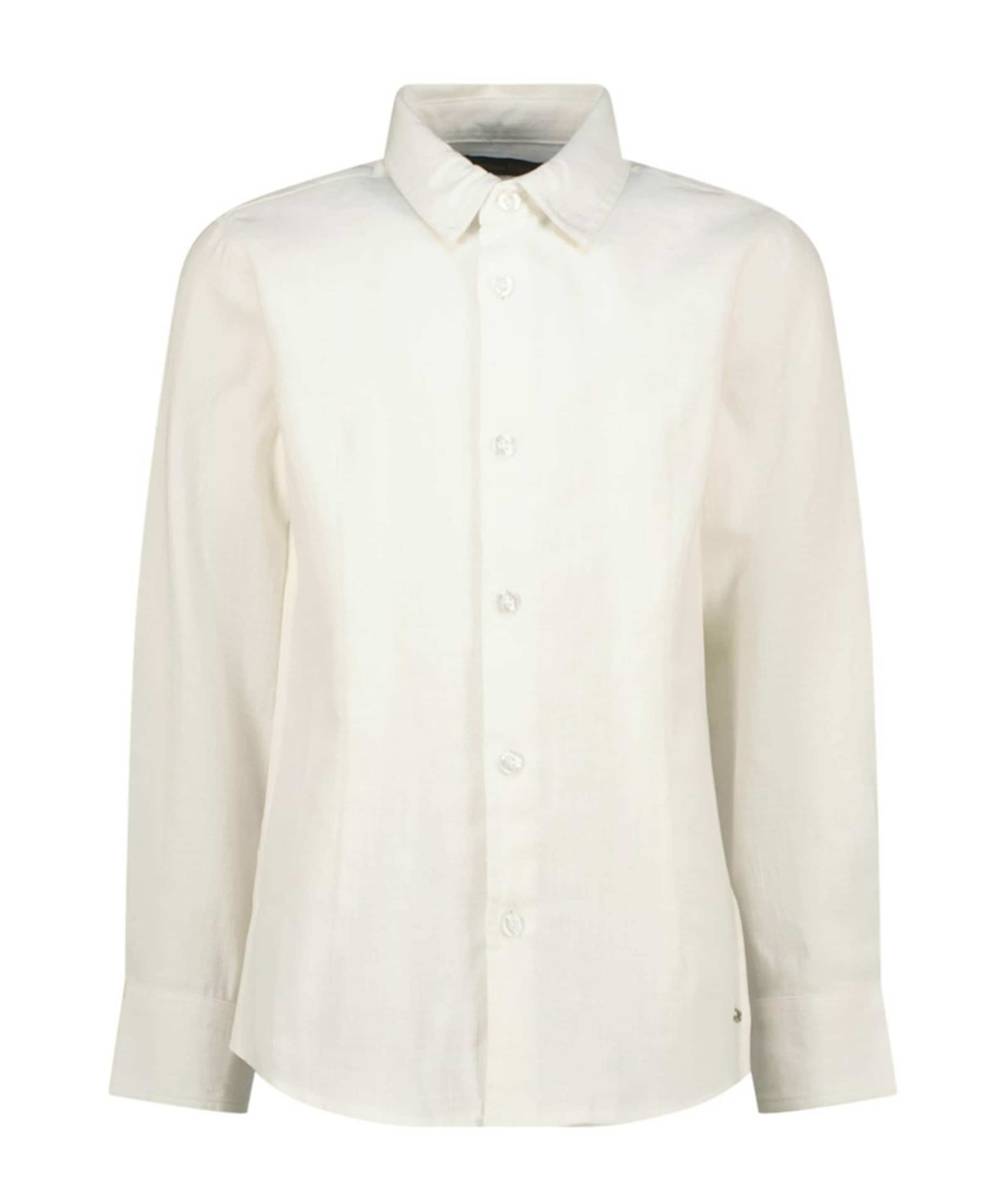 Jongens overhemd lange mouw wit