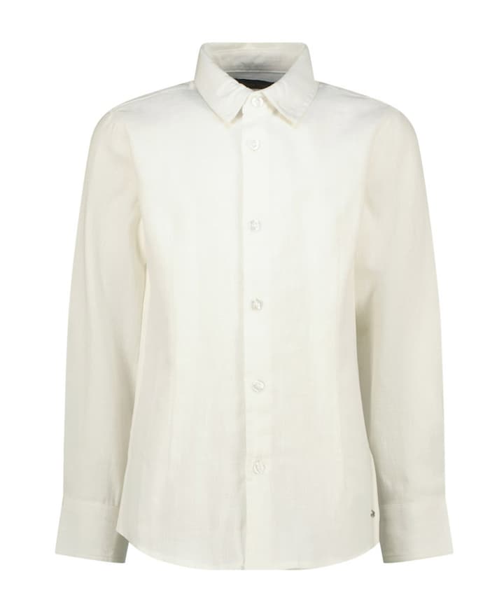 Jongens overhemd lange mouw wit