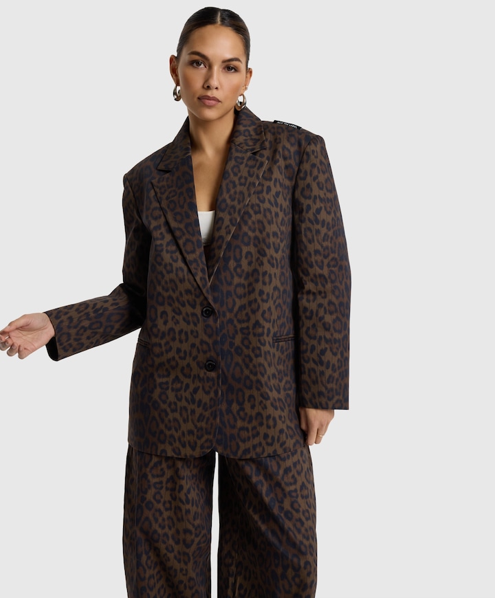 Dames blazer beige