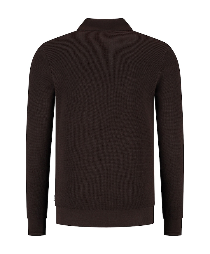 Heren polo bruin