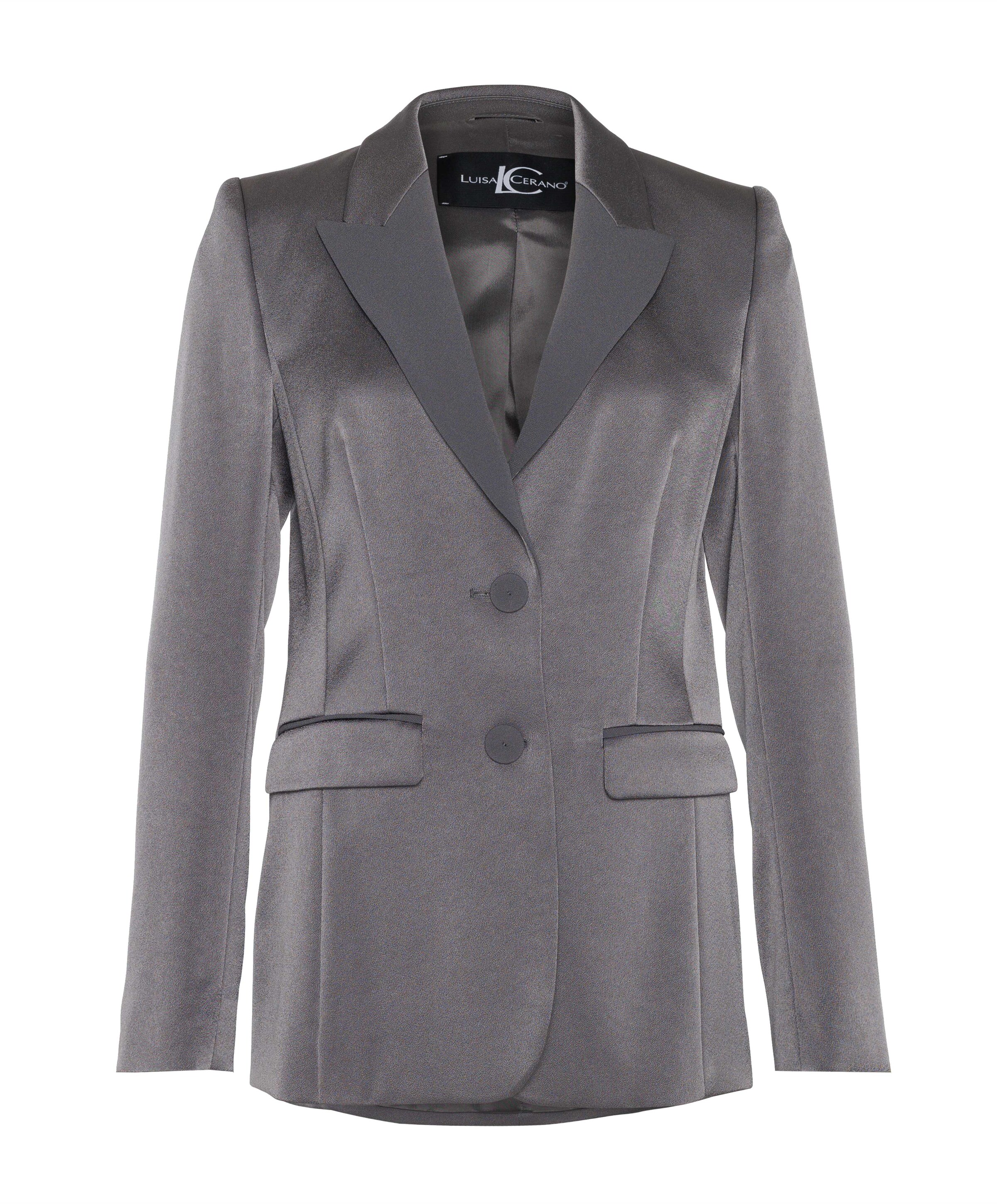 Dames blazer zilver