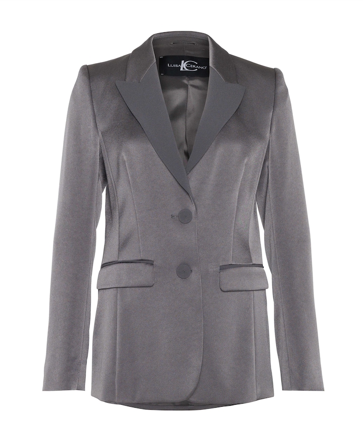 Dames blazer zilver