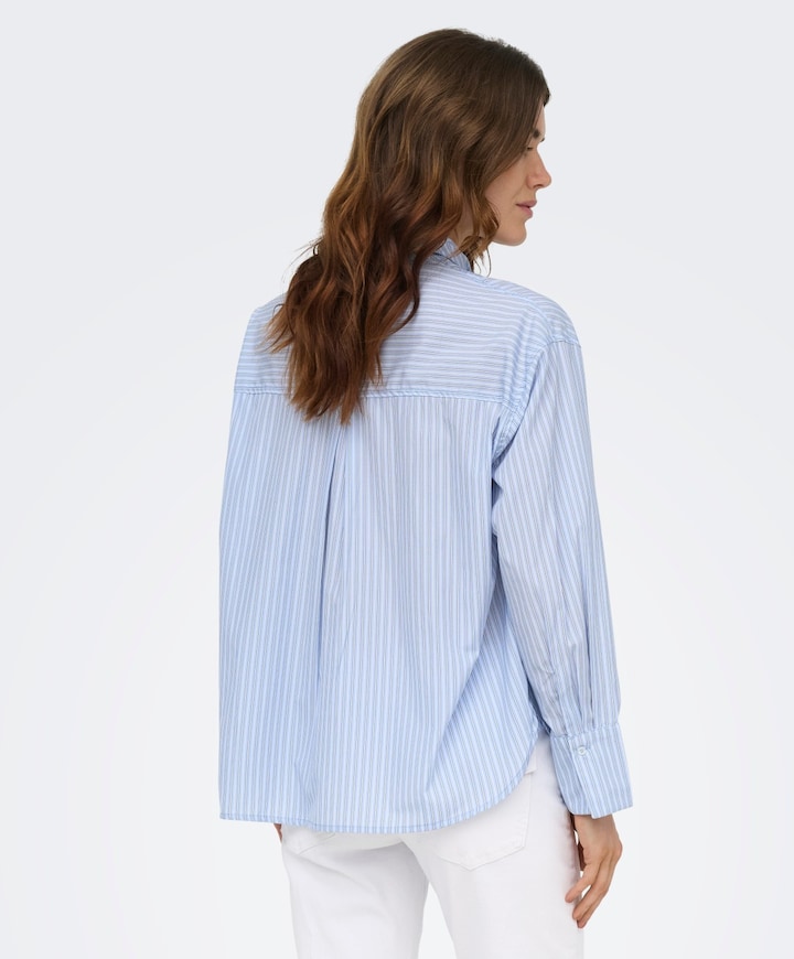 Dames blouse blauw