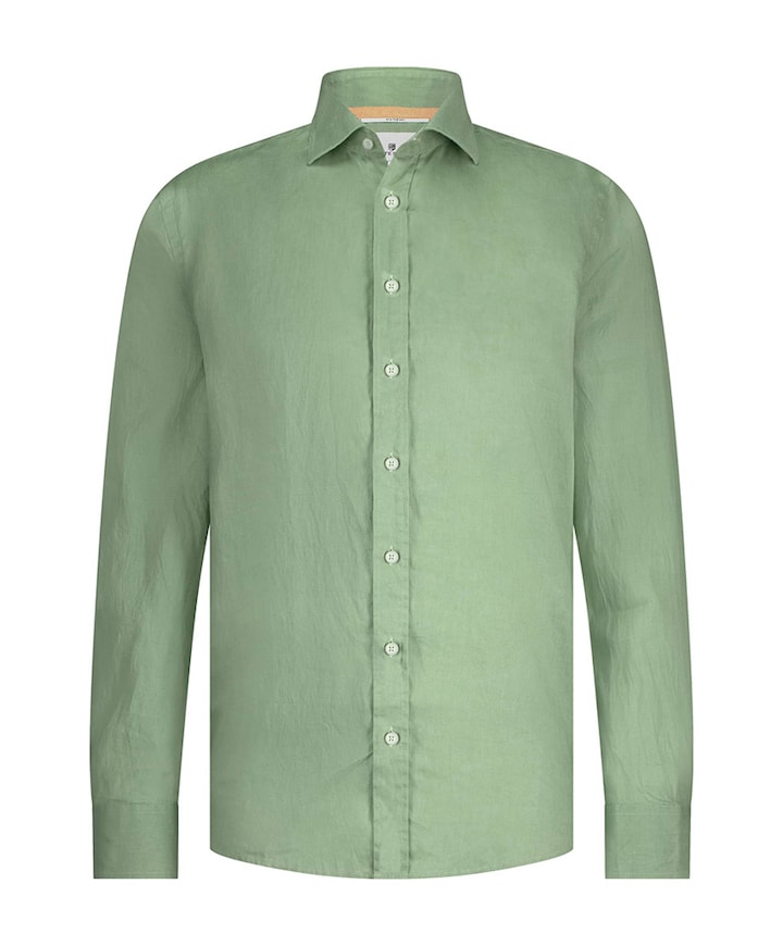 Overhemd lange mouw groen
