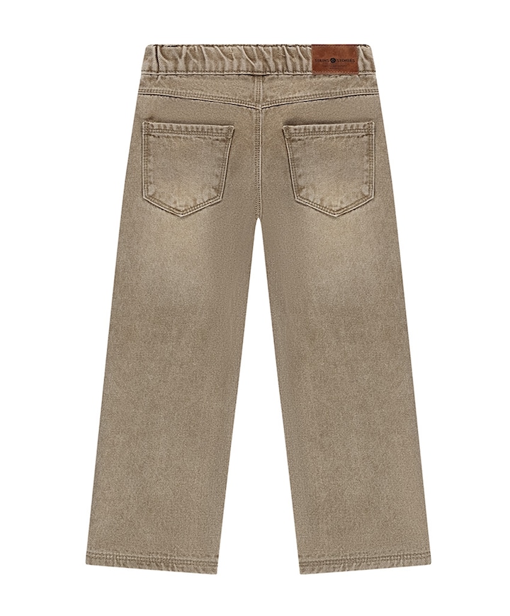 Wide Fit jongens jeans beige