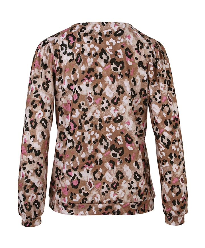 Dames longsleeve bruin