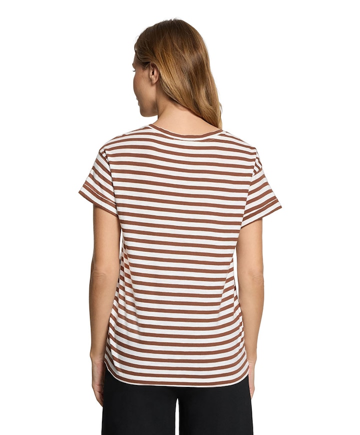 Dames T-shirt bruin