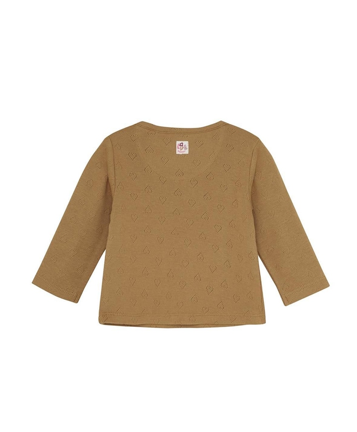 Meisjes longsleeve bruin