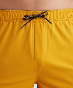 AIRFRAME SWIMSHORTS BIG LOGO PRINT heren zwembroek geel