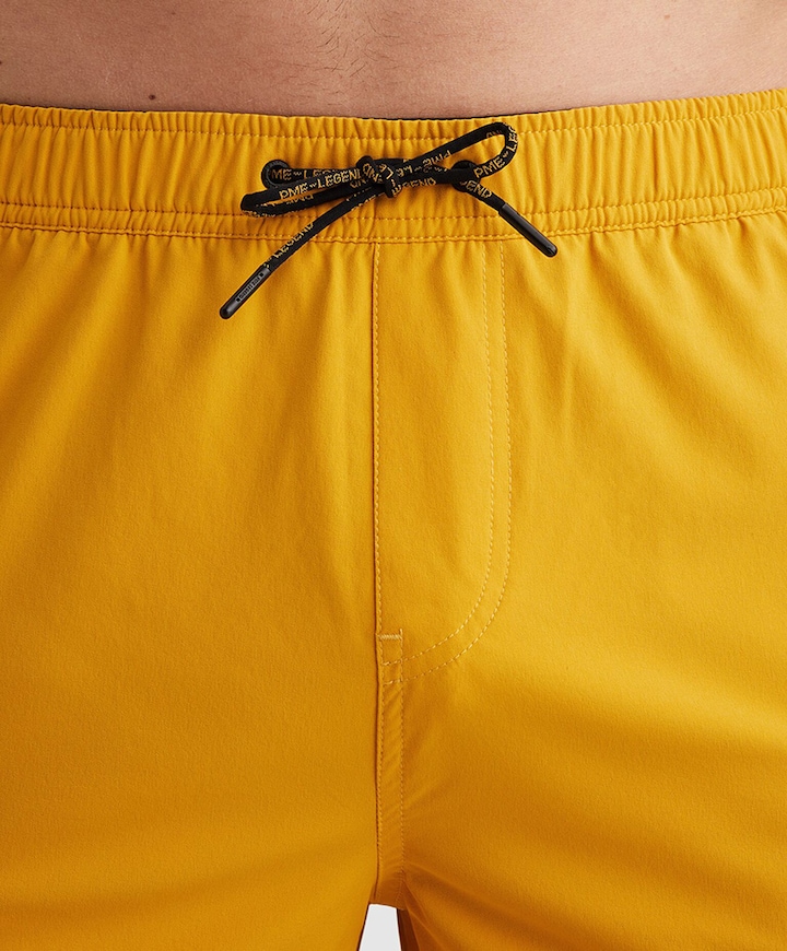 AIRFRAME SWIMSHORTS BIG LOGO PRINT heren zwembroek geel