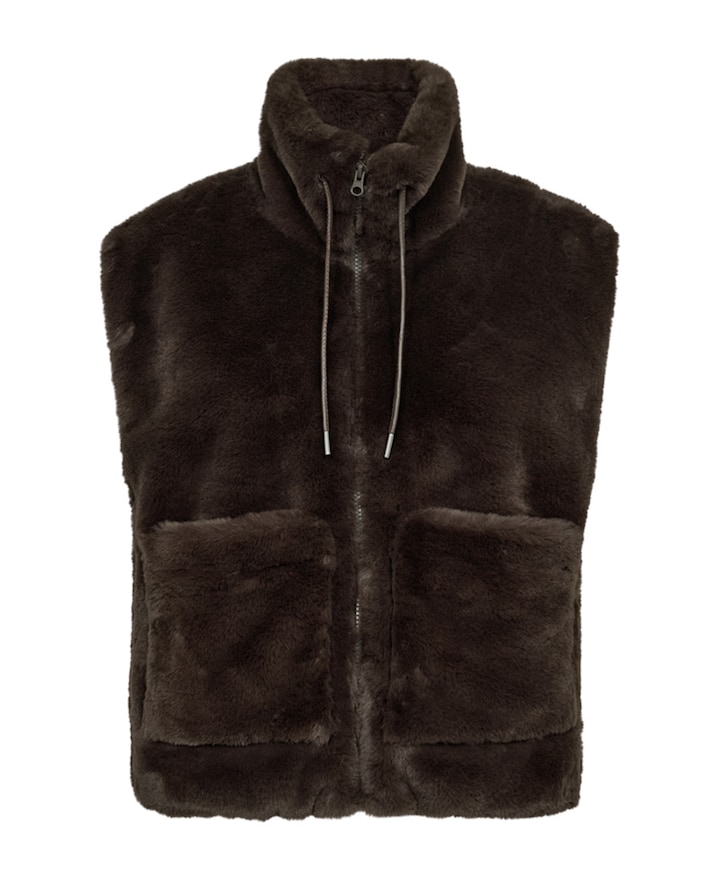 Dames bodywarmer bruin