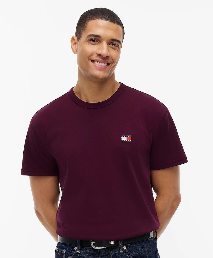 Heren T-shirt bordeaux