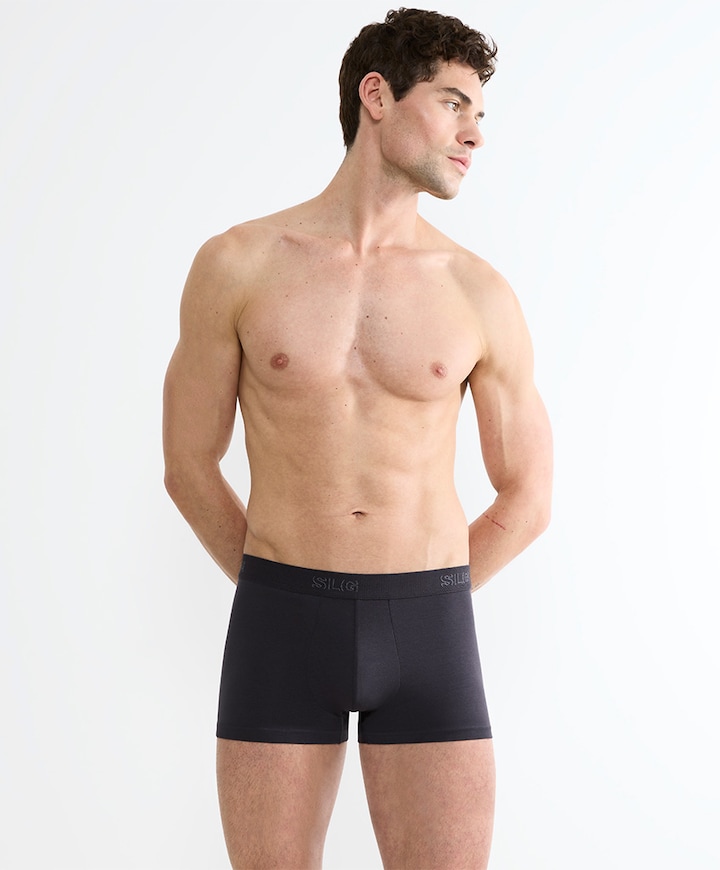 Heren boxershort grijs