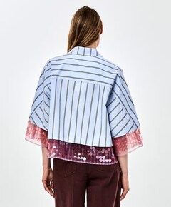 Dames blouse blauw