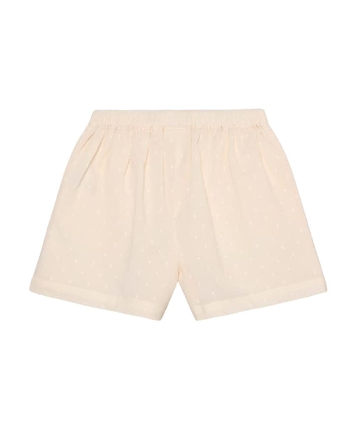Shorts Dobby meisjes korte broek beige