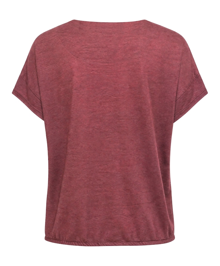 Dames T-shirt bordeaux