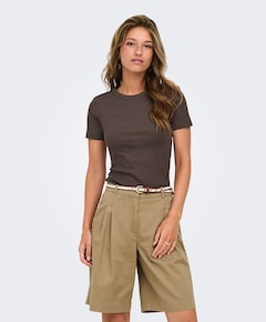 Dames T-shirt bruin