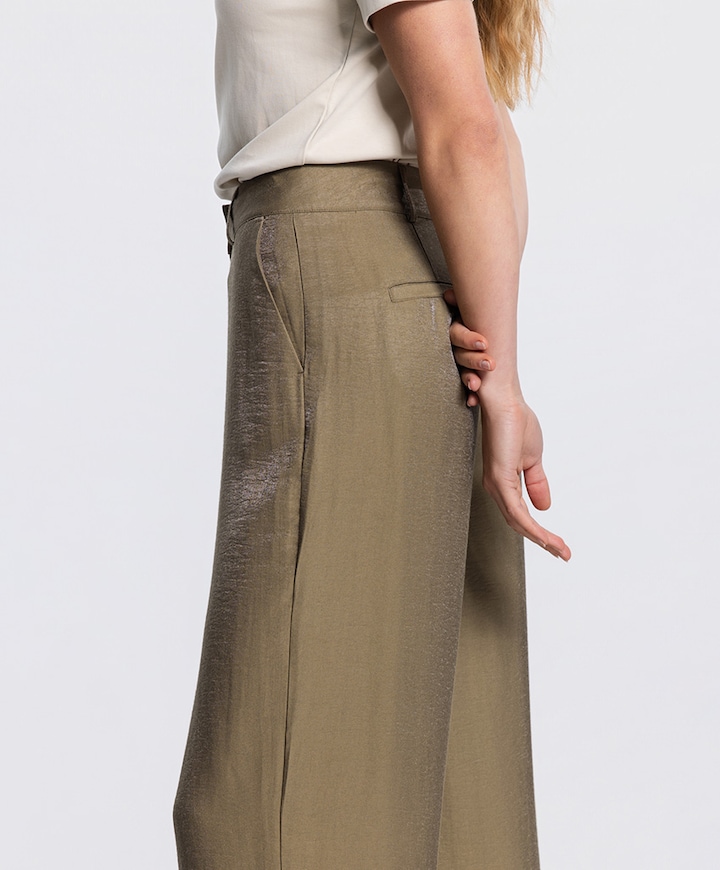DARA WS 420 long wide dames broek groen