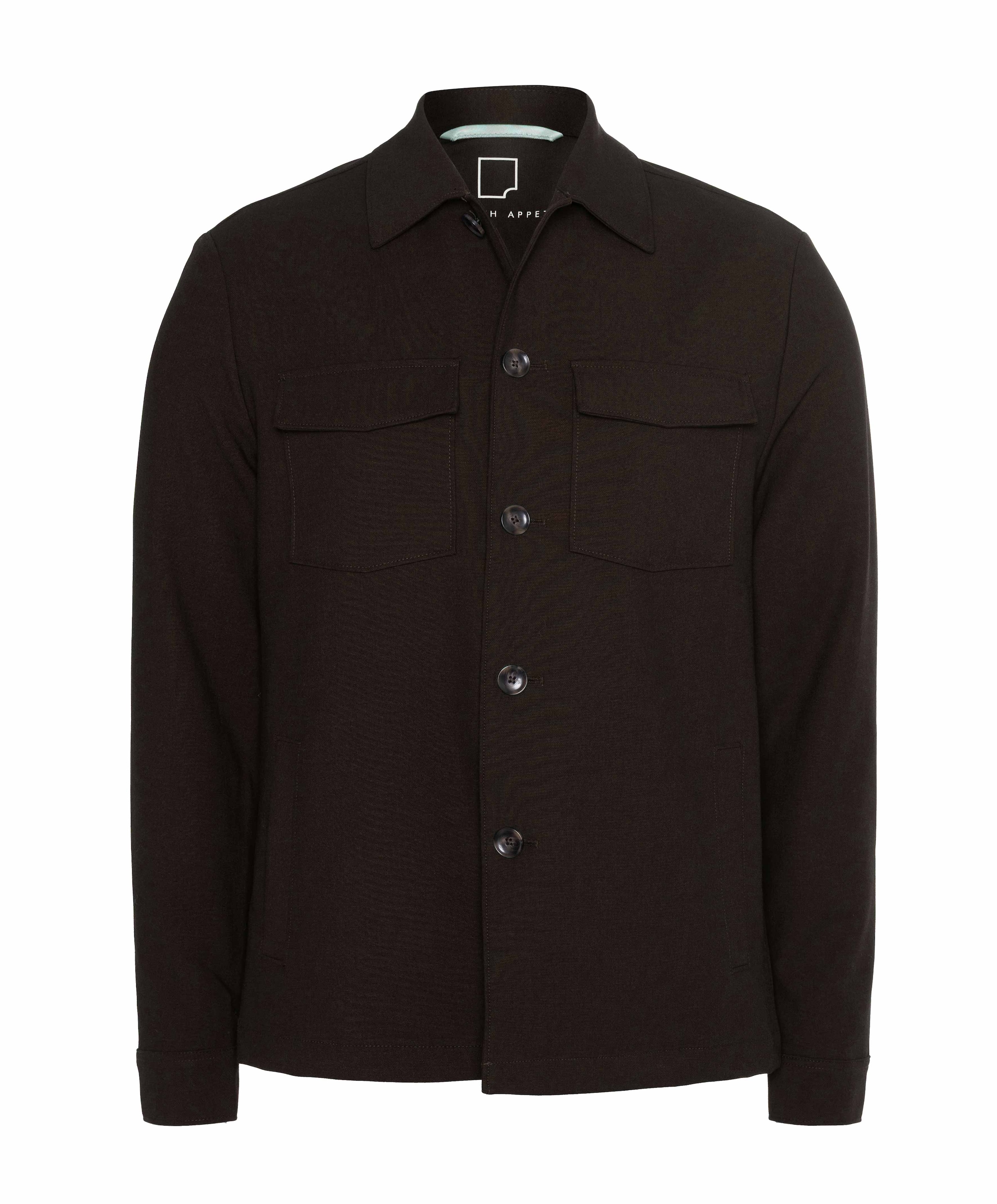 Heren overshirt bruin