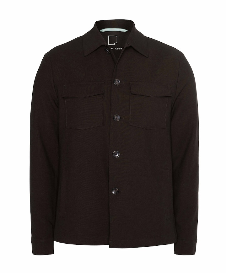 Heren overshirt bruin