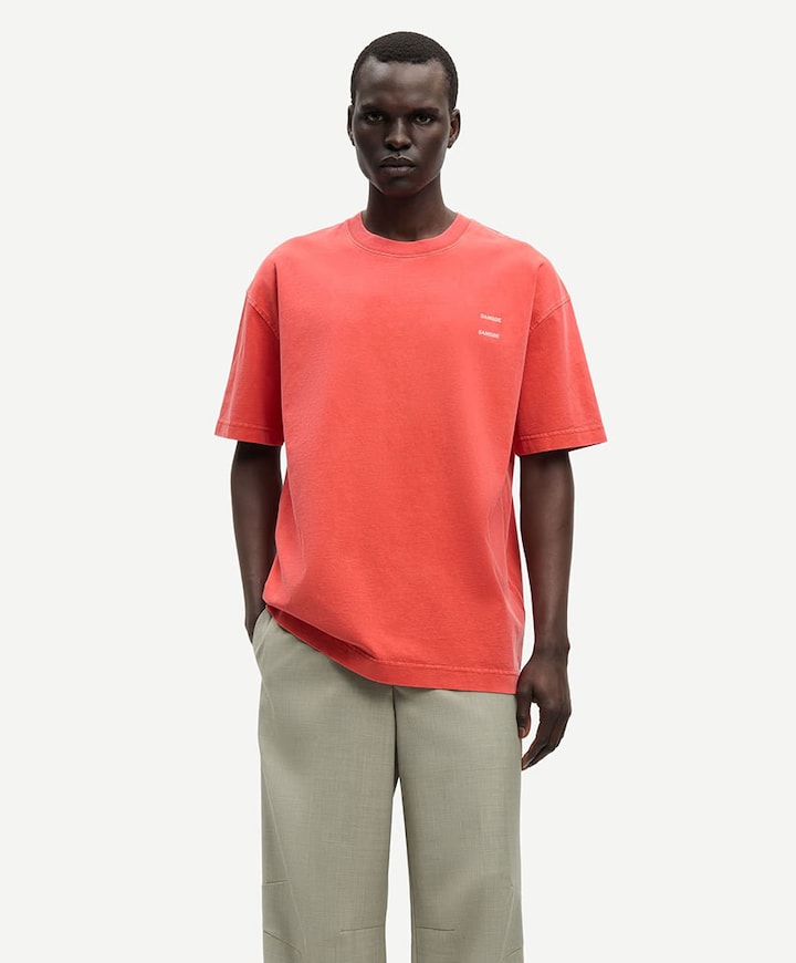 Heren t-shirt oranje