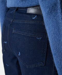 ISABEAU DH 457 long extra wide jeans blauw