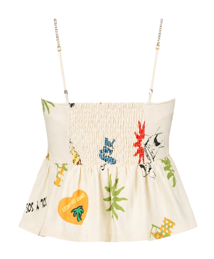 Dames top beige