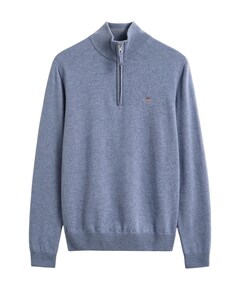 Heren trui met rits blauw