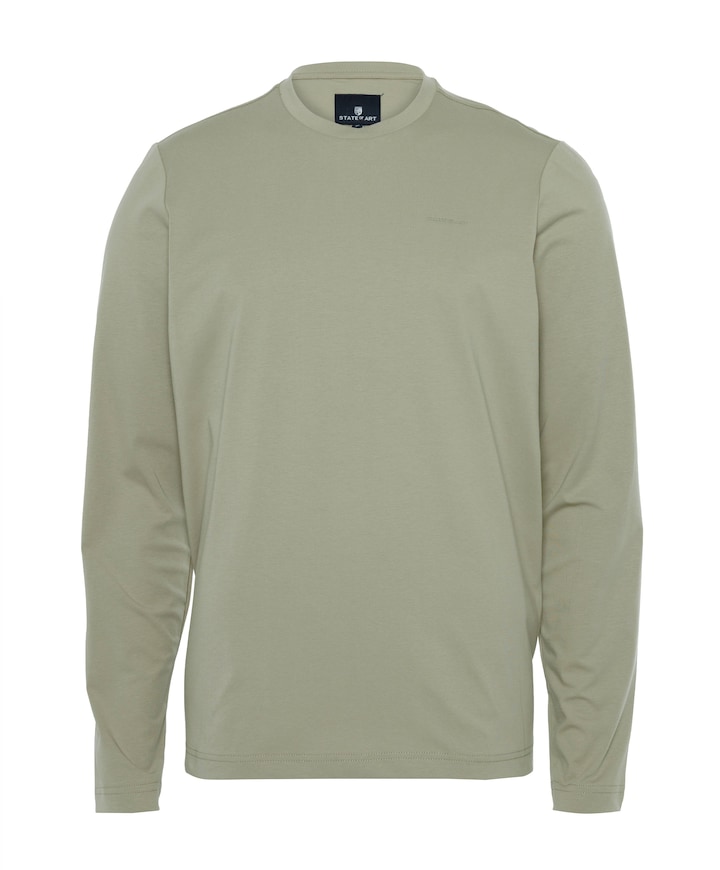 Heren longsleeve groen