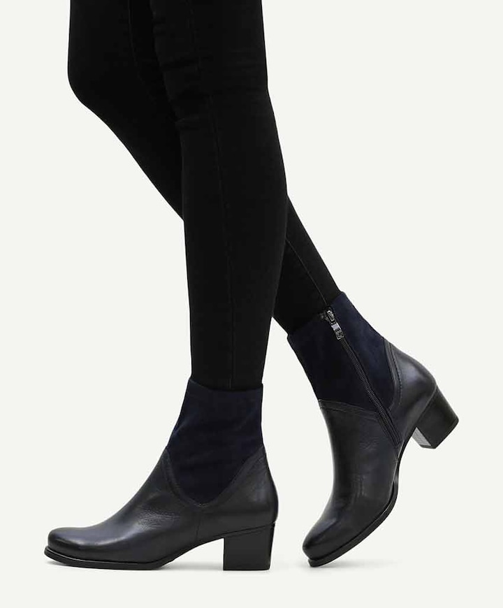 Women enkellaarzen blauw