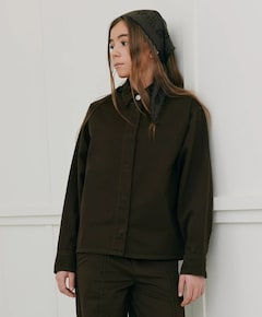 Meisjes blouse lange mouw bruin