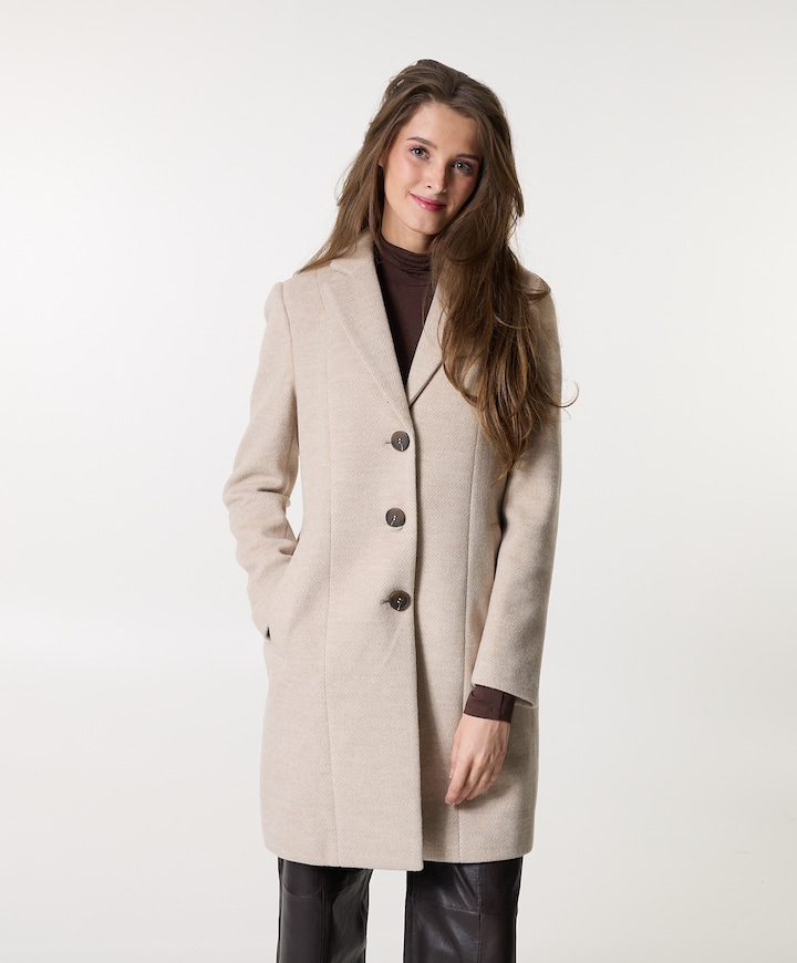 Dames jas beige
