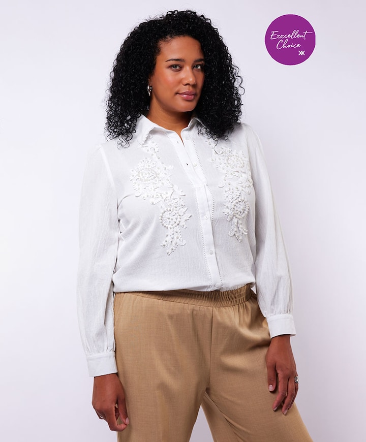 Dames blouse ecru
