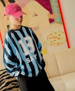 Uniseks longsleeve blauw