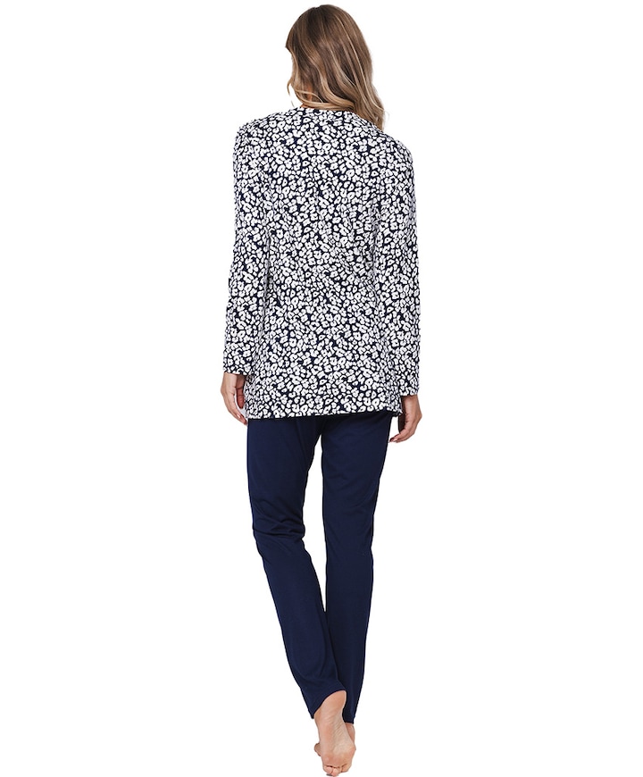 Dames pyjamaset blauw