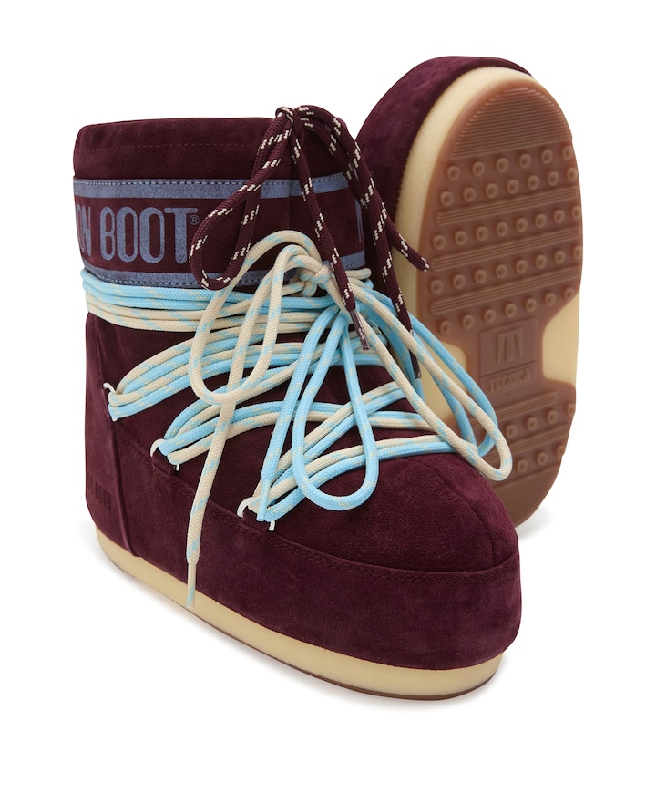 MB ICON LOW SUEDE LACES boots bordeaux